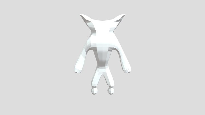 low poly character 3D Model