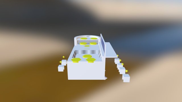 carrito de comida rapida 3D Model