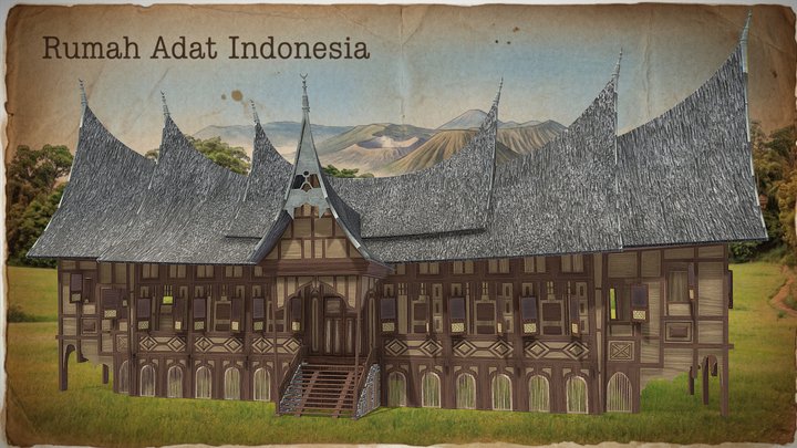 Rumah Gadang - Sumatera Barat 3D Model