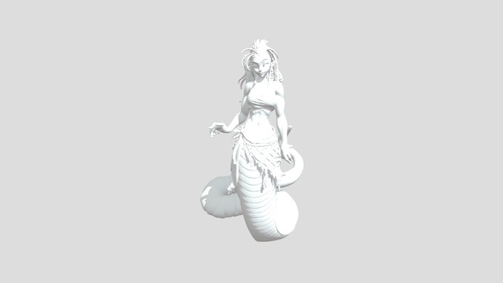 Sea Serpent Siren 3D Model