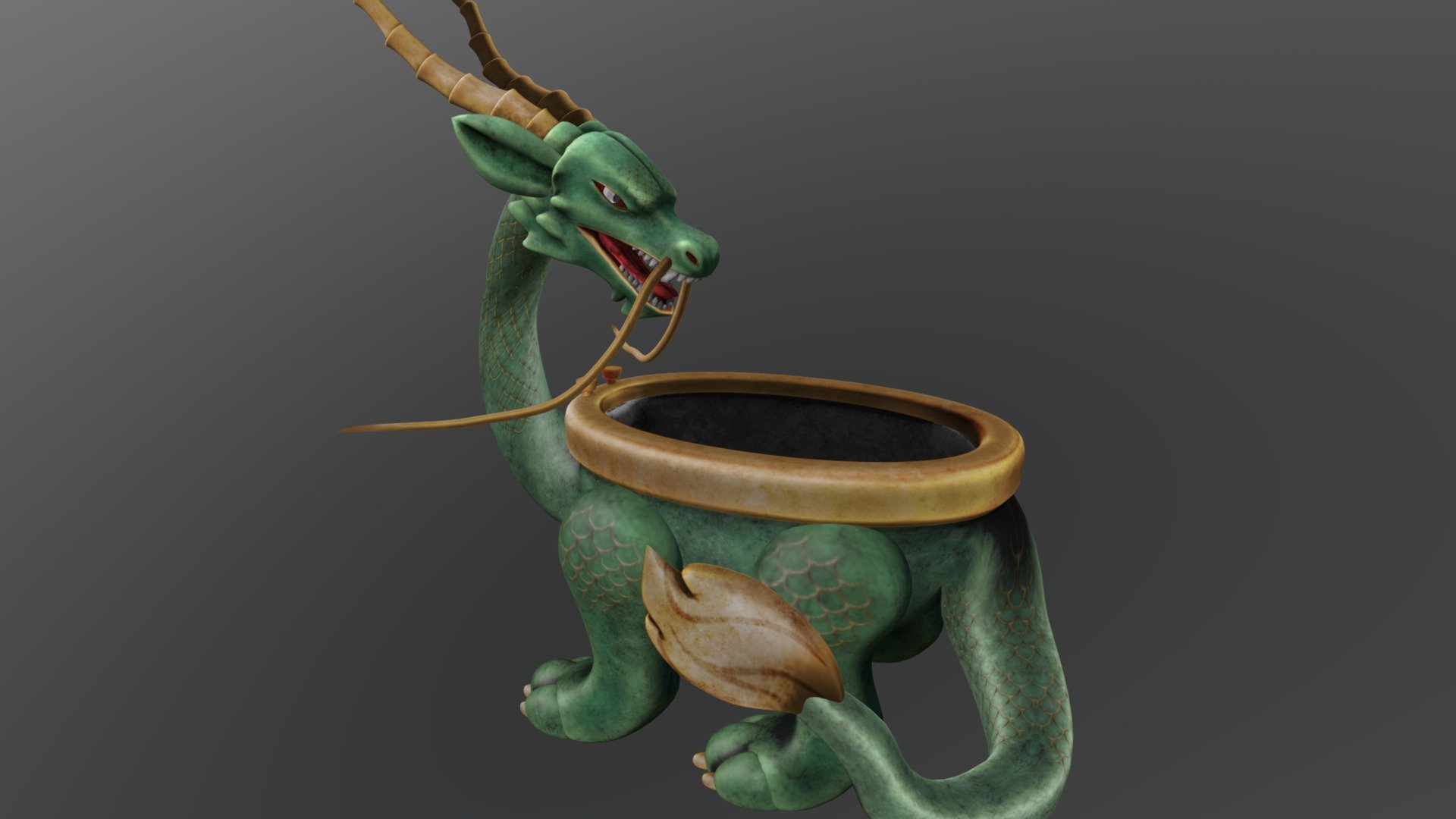 Jade Dragon Bathtub 3D model by voidirium [26f84ad] Sketchfab