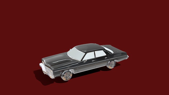 american-fullsize-73-low-poly-model 3D Model