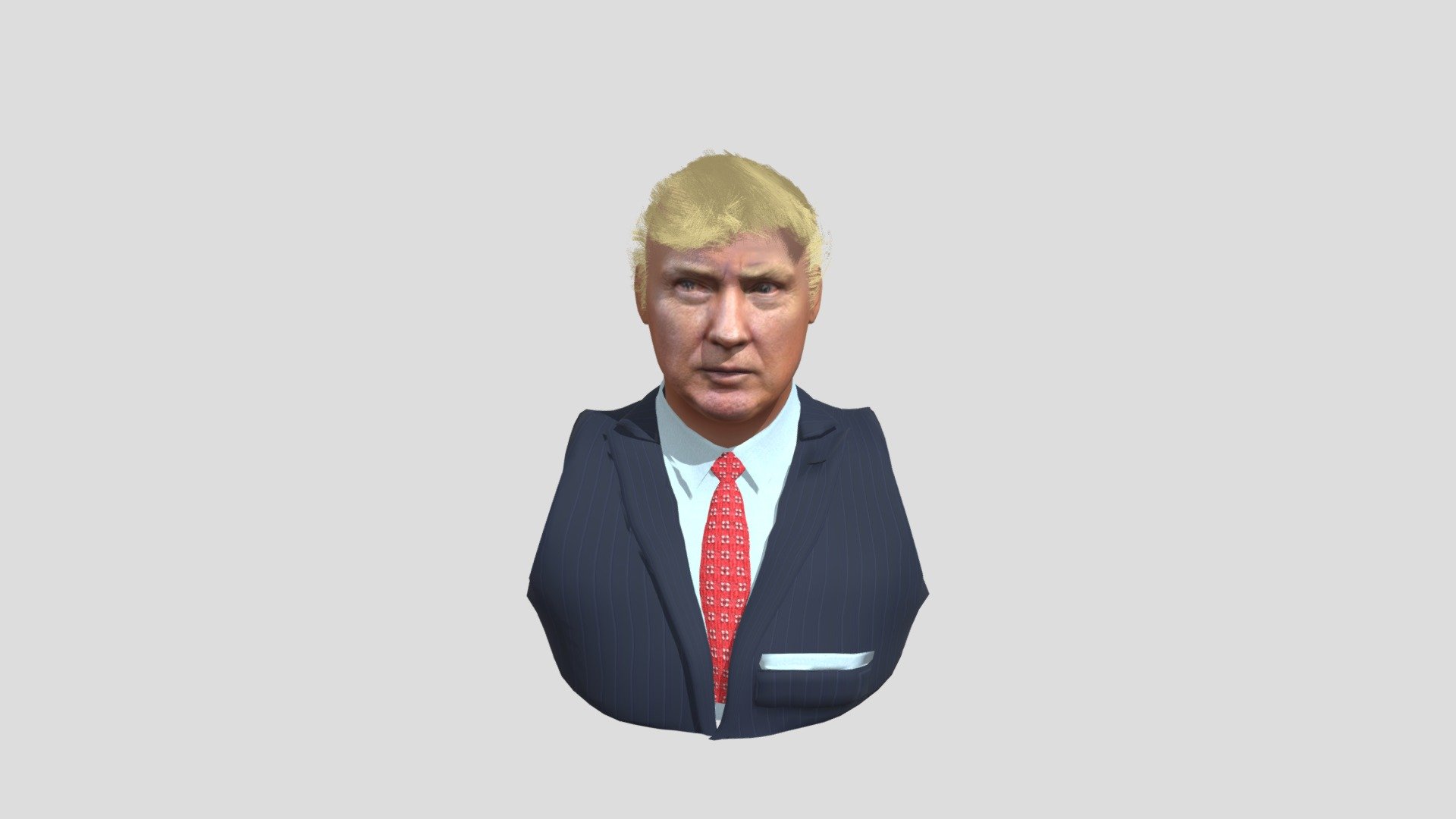 Donald bust no shape keys
