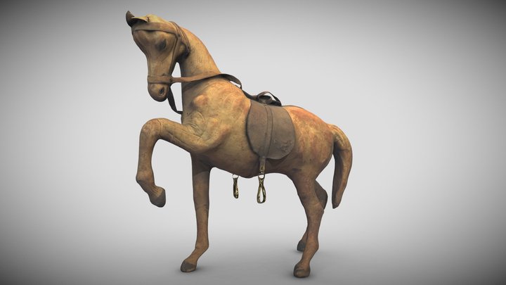 Old Horse Figure (Photogrammetry) 3D Model