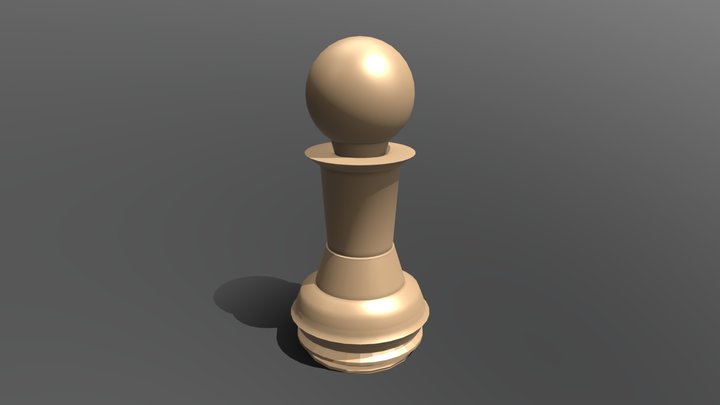 Pawn Chess Piece 3D Model