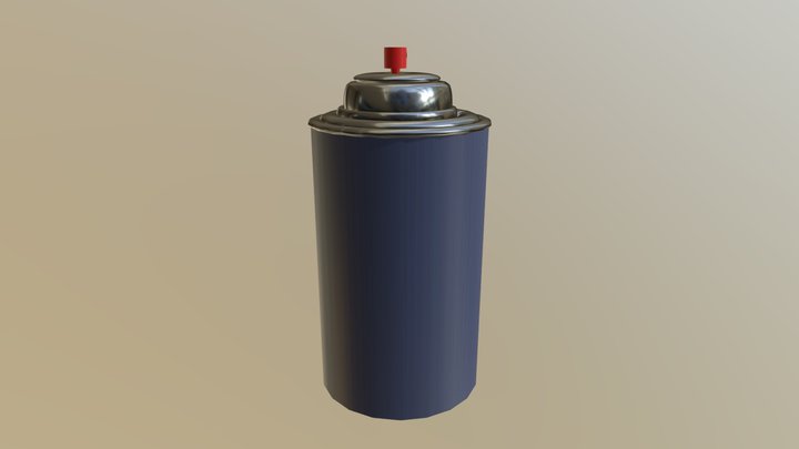 SPRAYCAN TEXTURED 3D Model