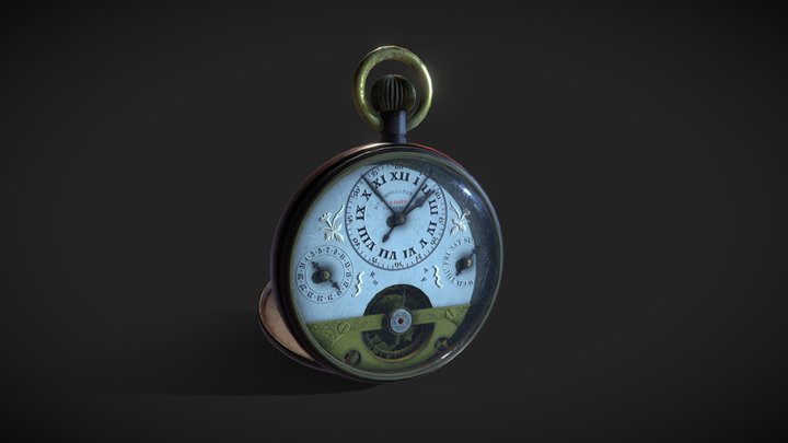 Vintage Clock 3D Model