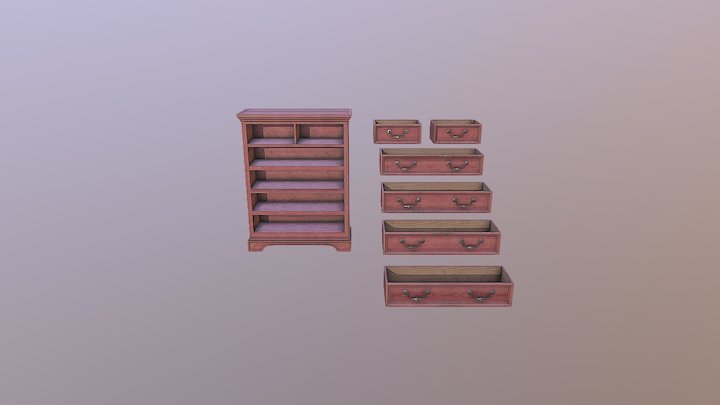 FLAGSHIP_Chest of drawers_Sakura 3D Model