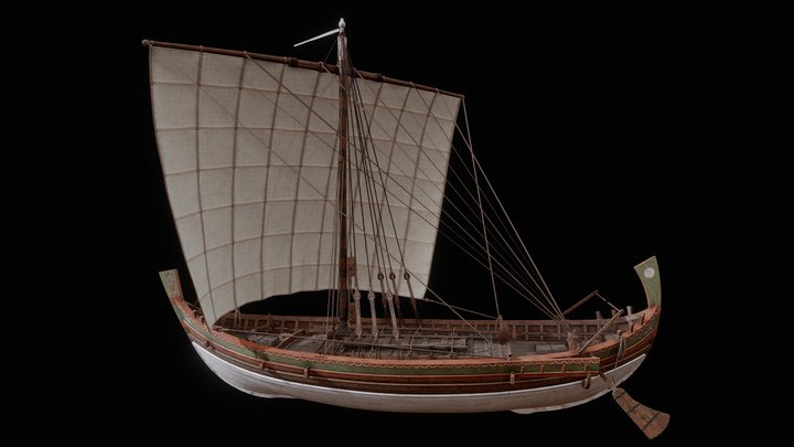 Anse de Laurons 2 - Roman Merchant Ship 3D Model