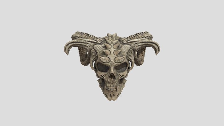 demon_skull_textured 3D Model