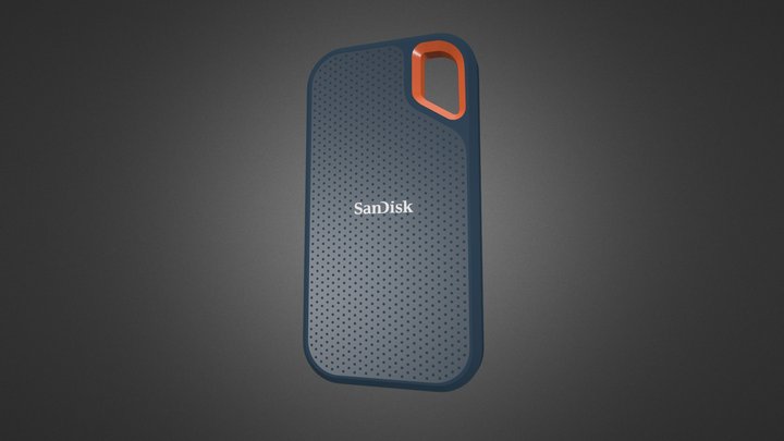 Sandisk Extreme Portable SSD 3D Model