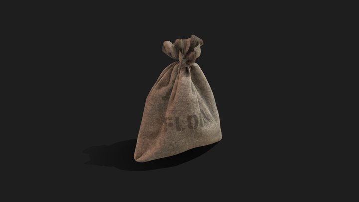 Flour Bag 3D Model