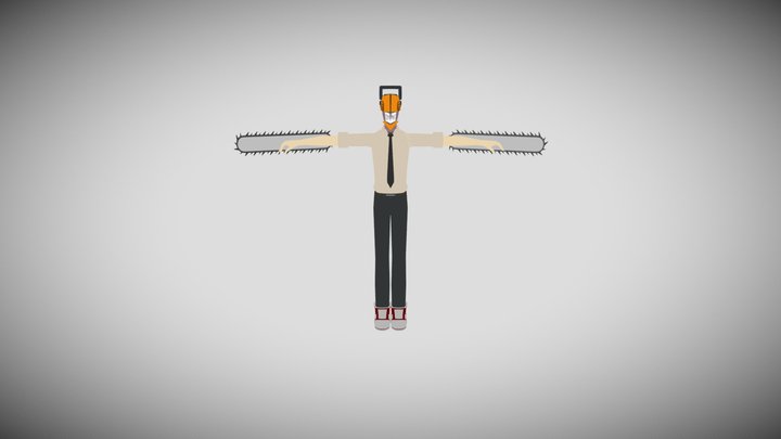 Chainsaw- Man No Rigged rig bone fbx – Kostenloses 3D-Modell STL