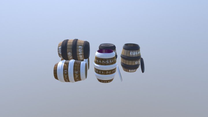 Assignment 1 barrel creation and texture 3D Model