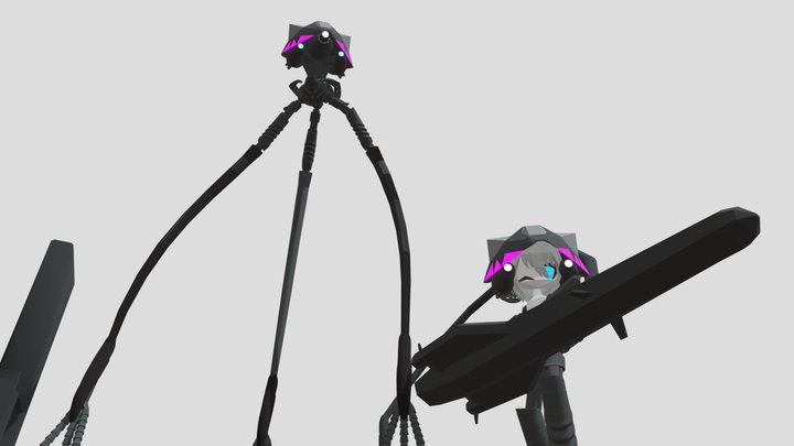 Tripod_Cosplay_Anime_Tripod_Alicorn-Weapon 3D Model