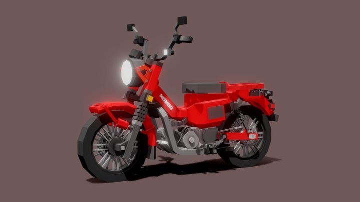 Honda CT125 Hunter Cub (Minecraft) 3D Model
