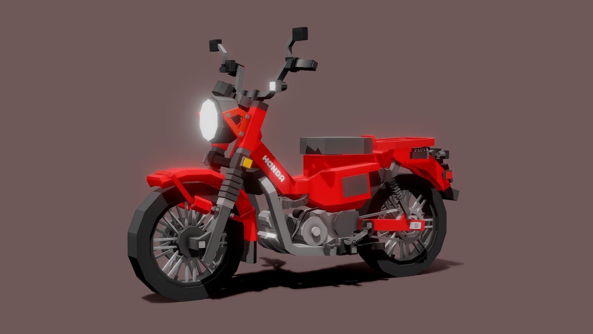 Honda Ct125 Hunter Cub (minecraft) - 3d Model By Spiicymiata  [2701ee1 