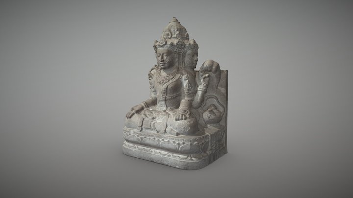 Lord Shiva statue from Kadhiri (11th century) 3D Model