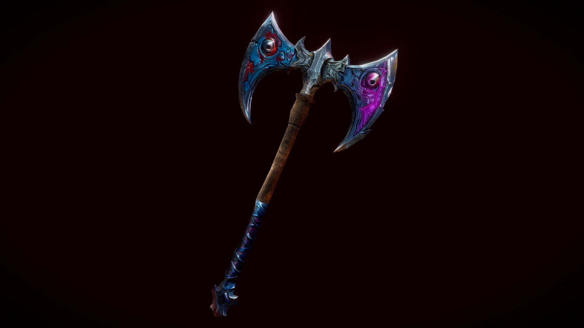 Stylized War Axe - 3D model by Ovesis [2702a17] - Sketchfab