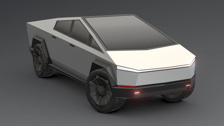 Tesla Cybertruck Low-poly 3D 3D Model