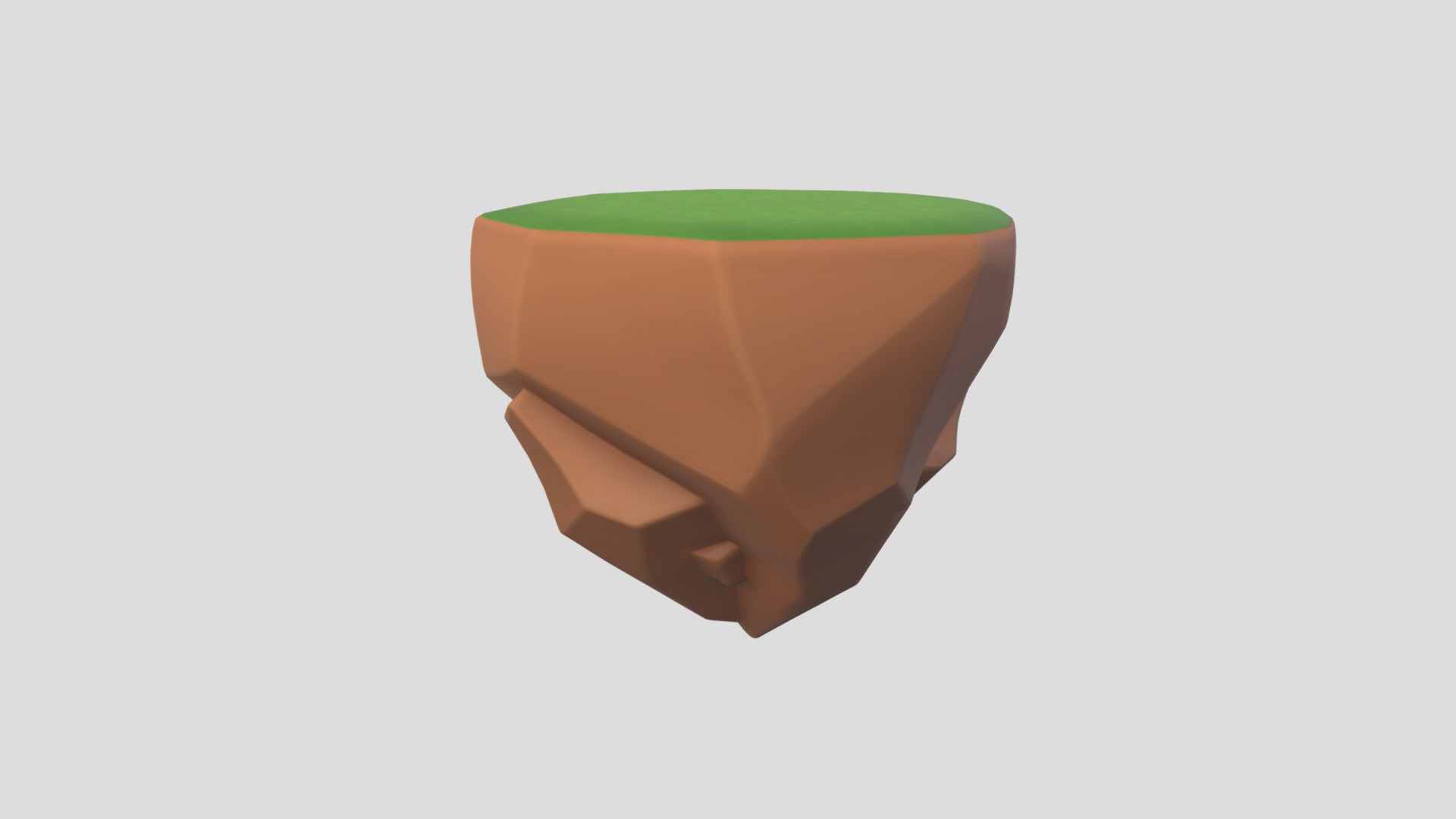 3D model Float Island - This is a 3D model of the Float Island. The 3D model is about a cup with a green lid.