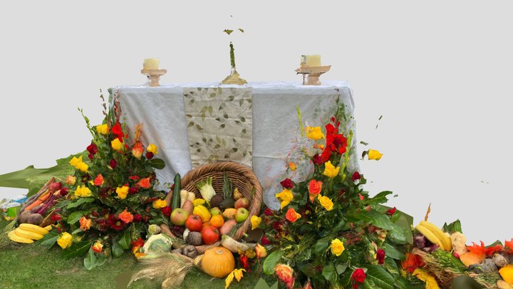St Laurence's Church Harvest Altar 2022 3D Model