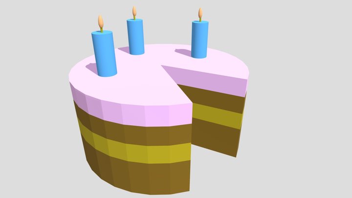 Cake Day 12 #3December2020 3D Model