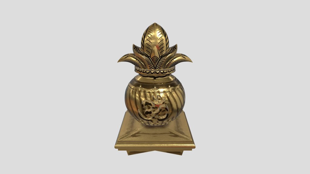 Om Lotus Vase