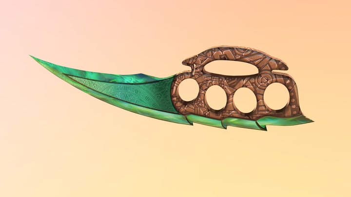 Knuckle Knife 3D Model