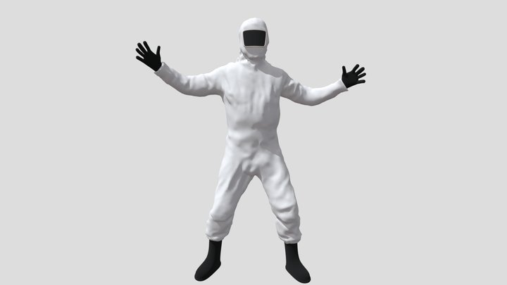 Hazmat Suit (Version 2) 3D Model