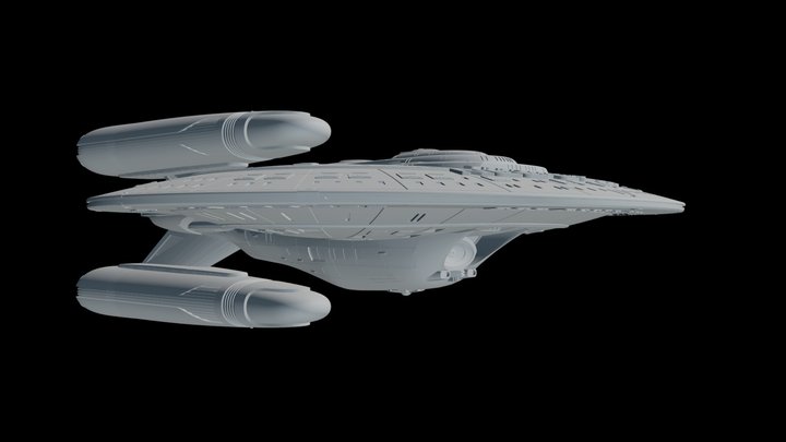 Celestial-Class Starship 3D Model