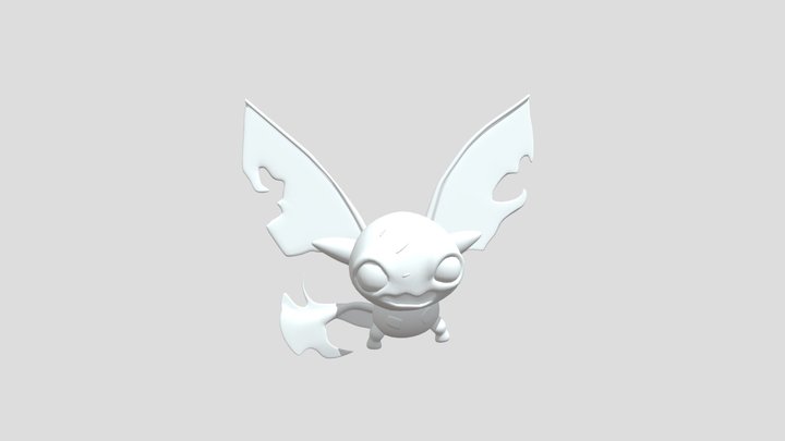 flying cute little monster 3D Model