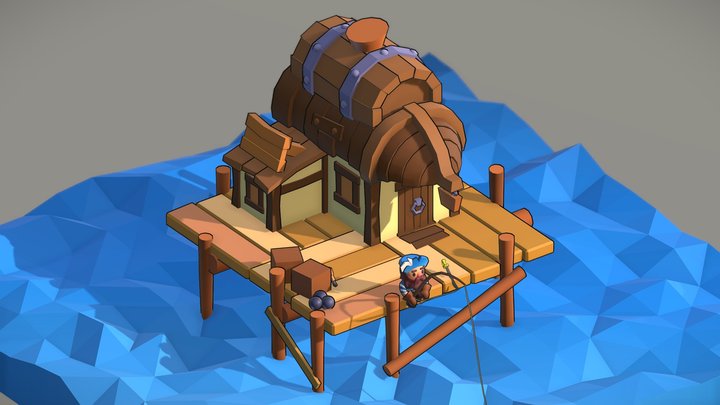 Pirate House 3D Model