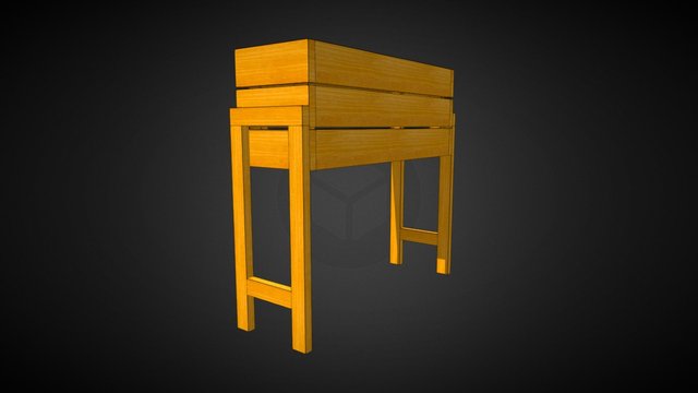 PC0002-1 Raised Planter 2x6 3D Model