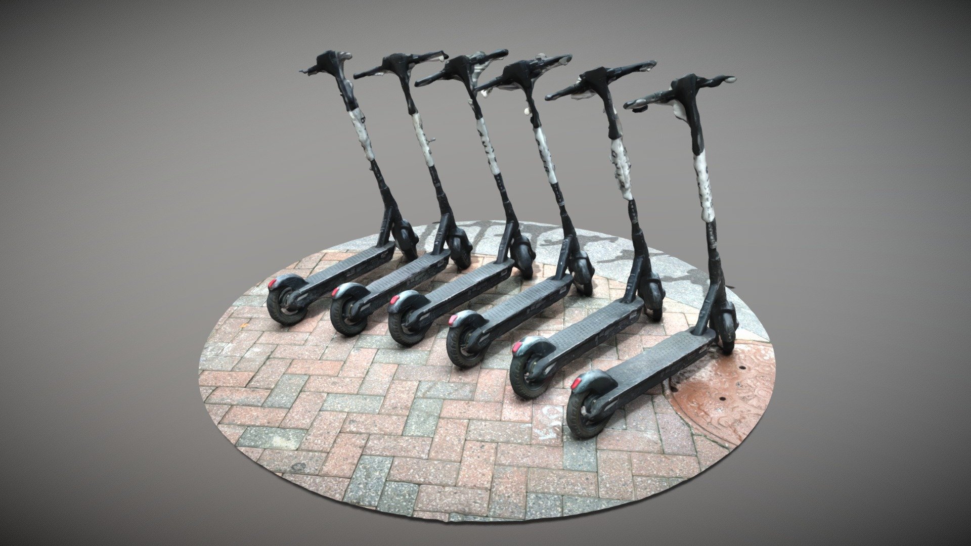 Bird Electric Scooters, Trade & Tryon Street Download Free 3D model