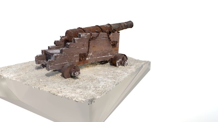 Florida Keys - Old Cannon - 3D Photoscan 3D Model