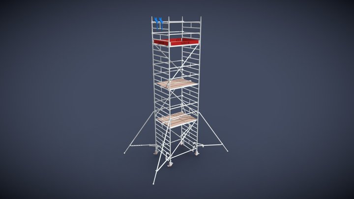 Torre móvil UniCompacto de Layher 3D Model