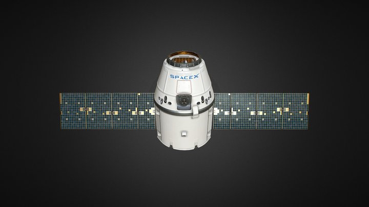 SpaceX Dragon 3D Model