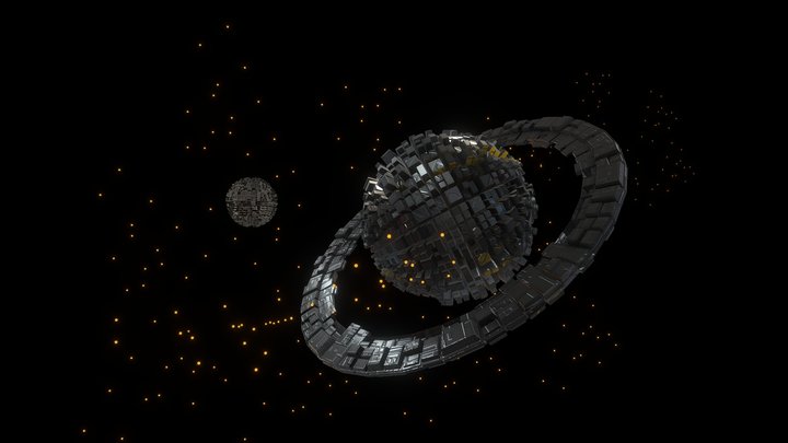 Sci Fi Planet 3D Model