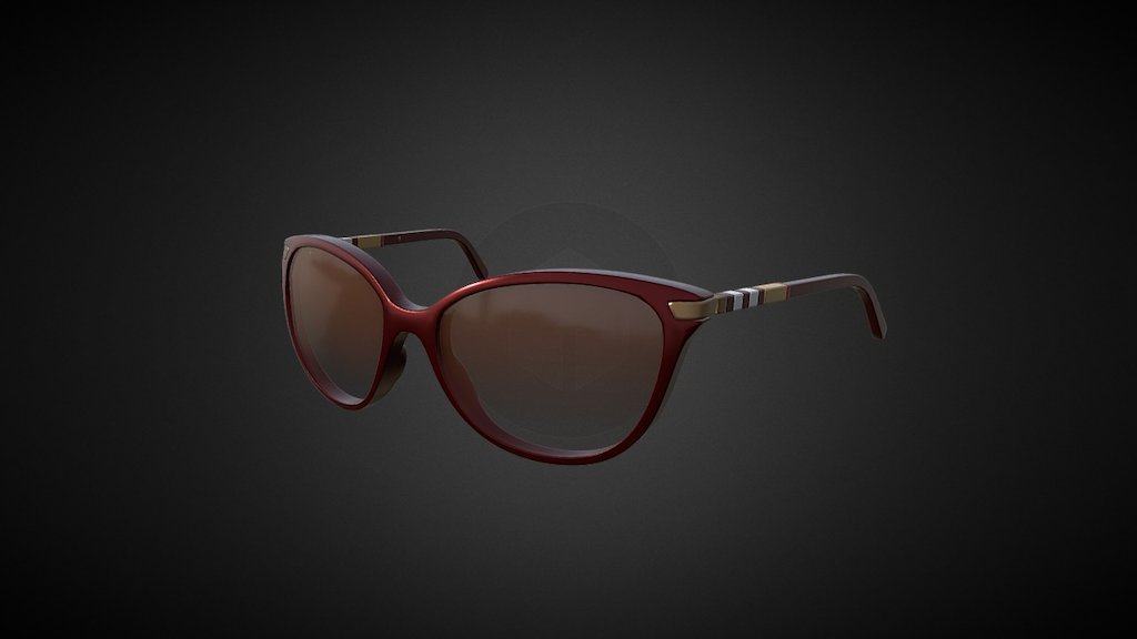 Burberry Cat Eye Burgundy F / Brown L G08C01-C