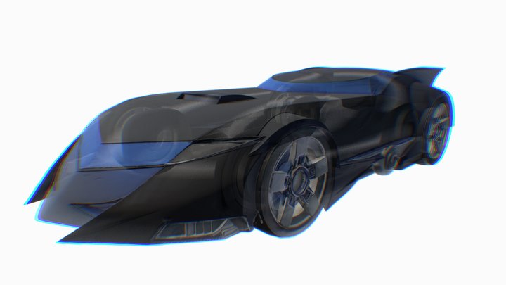 Batmobile – Furtive Mode – Free 3D Model STL