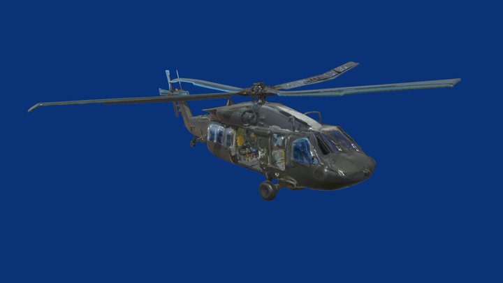 [🟠Tripo] Sikorsky UH-60 Black Hawk 3D Model