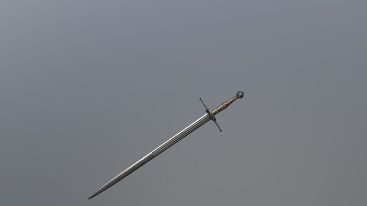 Medieval Sword 3D Model