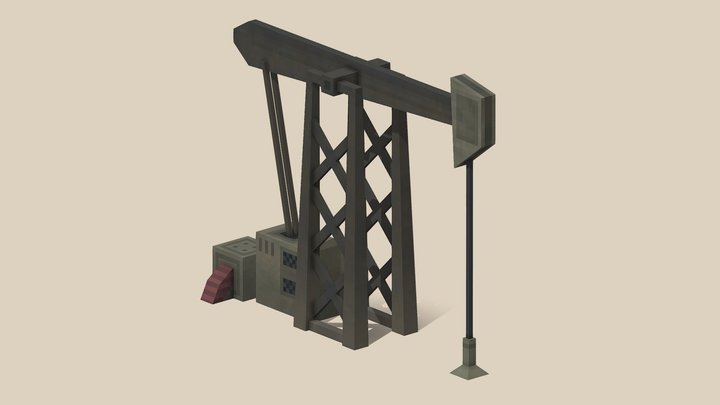 blockbench oil pump 3D Model