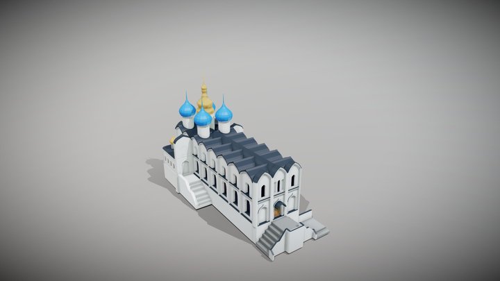 Annunciation Cathedral of Kazan Kremlin 3D Model