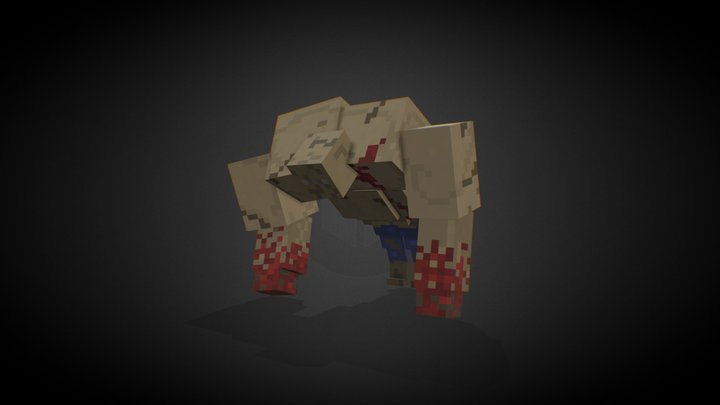 Mutant (Animated low-poly model) 3D Model