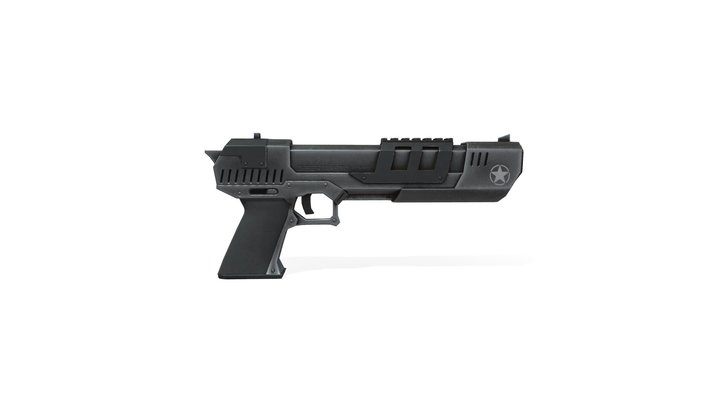 Sc-Fi Pistol Low Poly Gun 3D Model