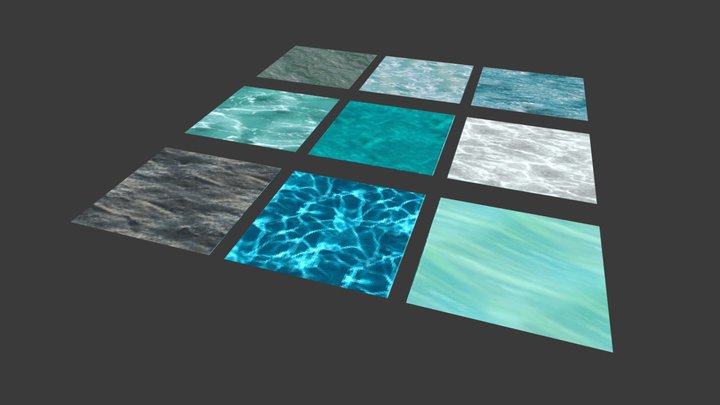 PSX Water Textures 3D Model