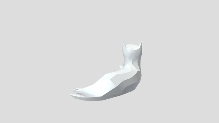 Paper craft gato 3D Model