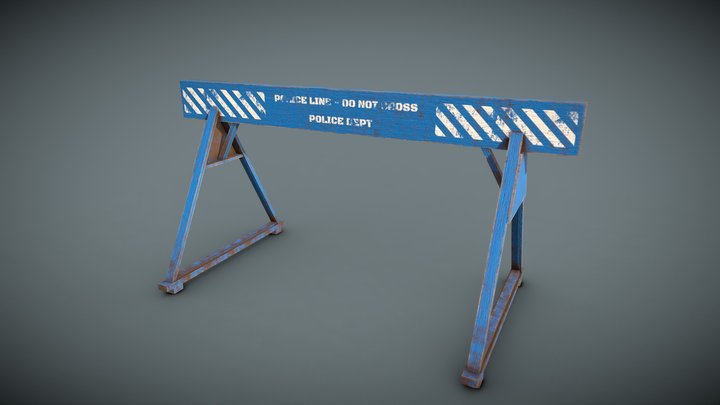 Police Crowd Barrier – Free 3D Model STL
